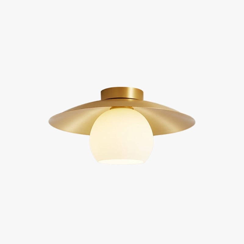 Carins Nordic Retro LED Ceiling Light Metal Glass Corridor Balcony - Lumpaz