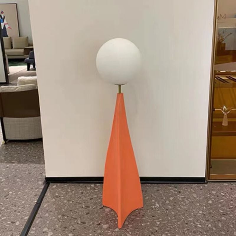 Carins Nordic Globe Floor Lamp, Metal&Glass, Living room - Lumpaz