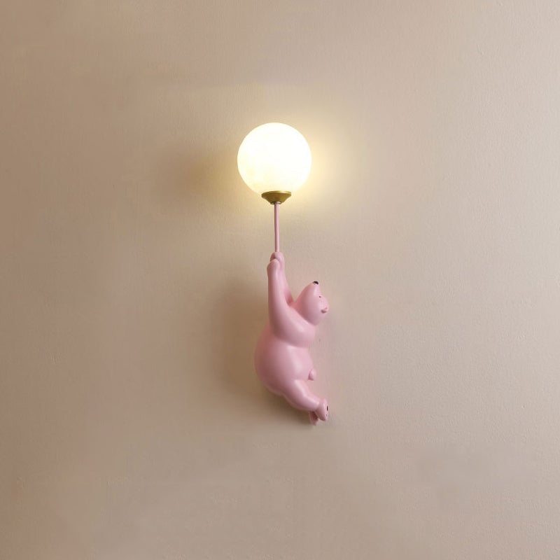 Fateh Wall Reading Lamp Bear Balloon Bedroom/Bedside/Study - Lumpaz
