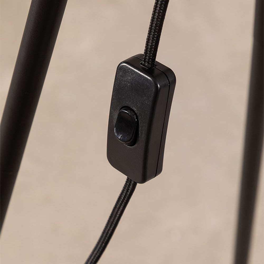 Ritta Natural Tripod Floor Lamp, Rattan/Willow Weave - Lumpaz