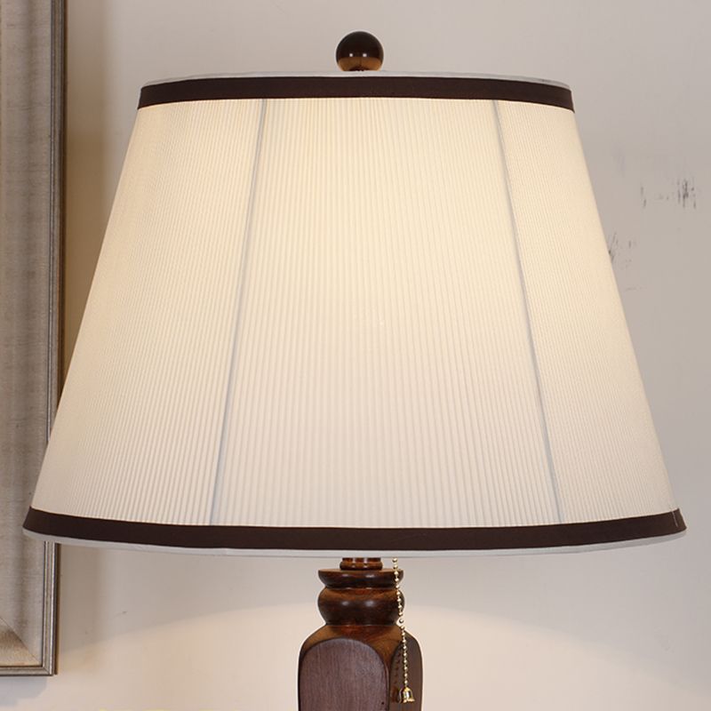 Eryn Retro Drum Fabric Metal Floor Lamp, Beige/Khaki - Lumpaz