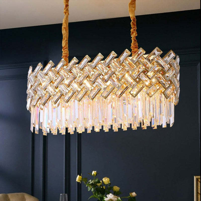 Marilyn Luxury Gold Chandelier, Crystal & Metal - Lumpaz