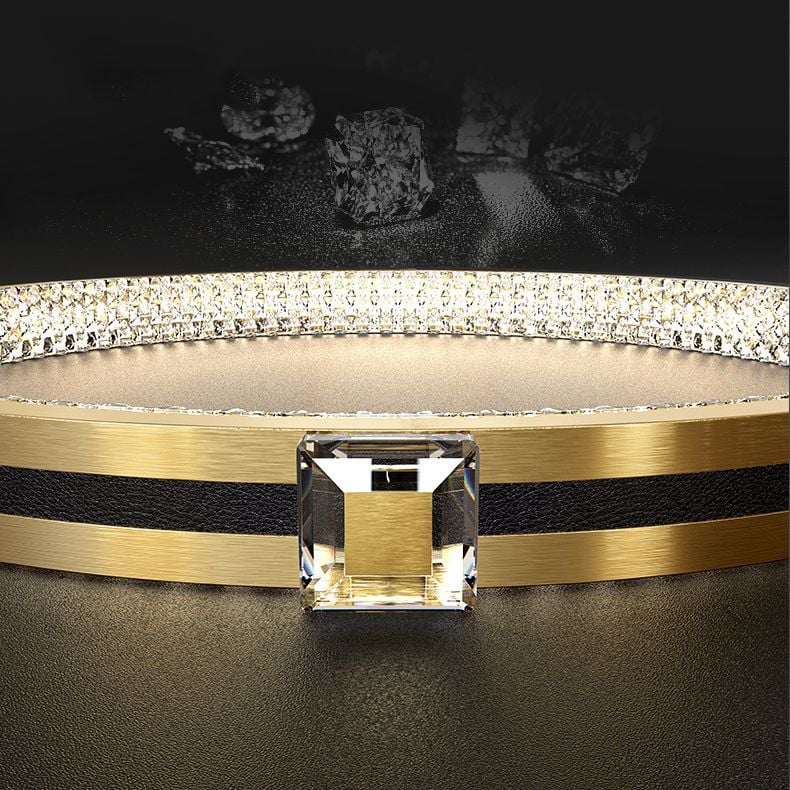 Kirsten 4-Rings 5-Blade Ceiling Fan with Light, 31"/40.5" - Lumpaz