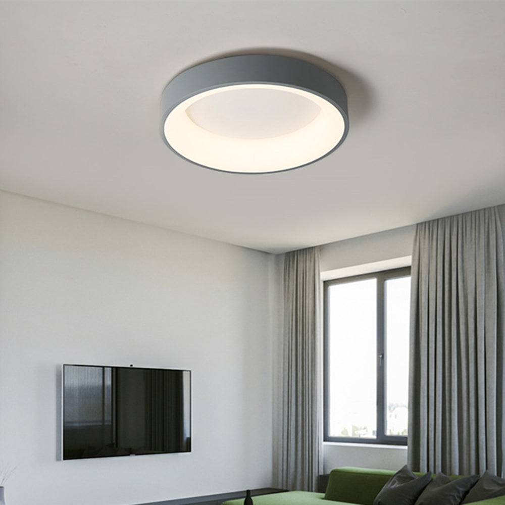 Quinn Modern Flush Mount Ceiling Light, LED, Bedroom/Dining Room - Lumpaz