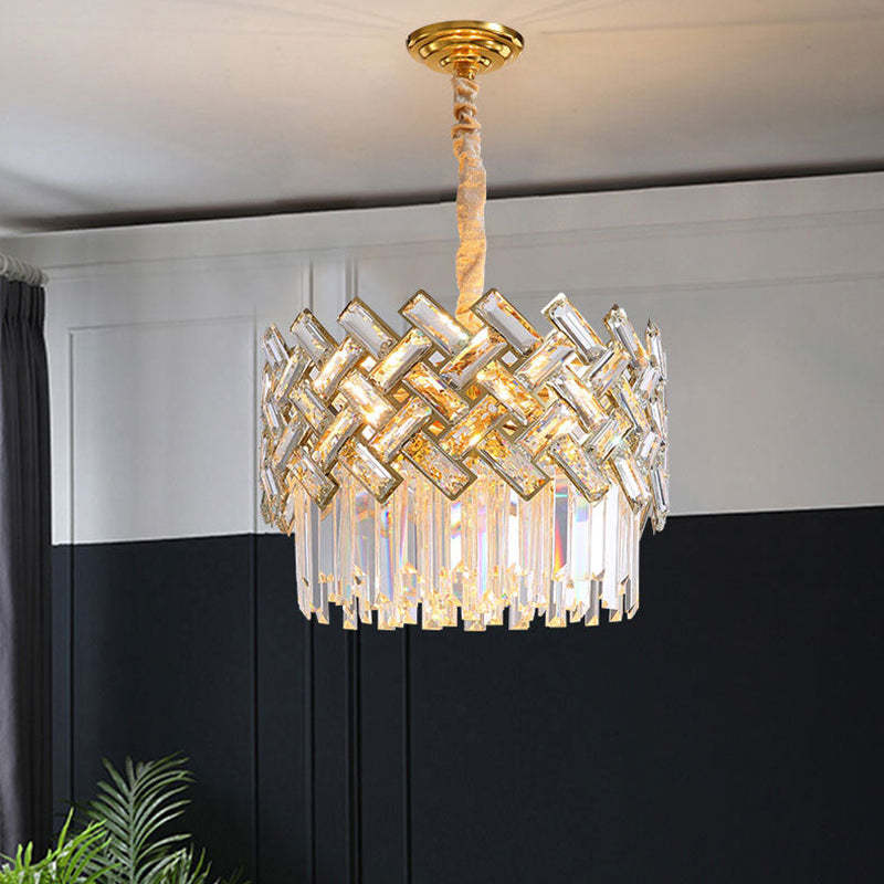Marilyn Luxury Gold Chandelier, Crystal & Metal - Lumpaz