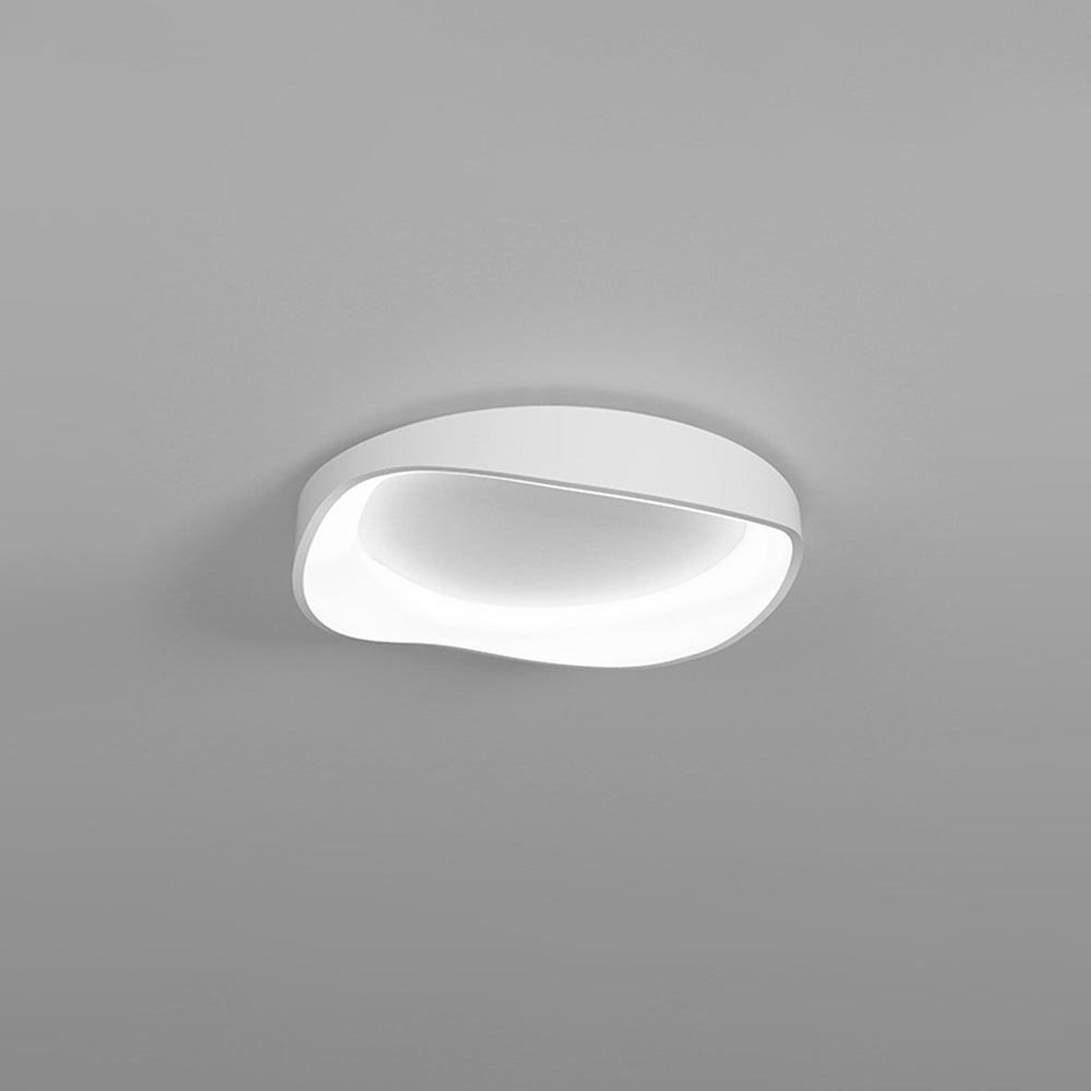 Arisha Modern Wave Flush Mount Ceiling Light White Living Room - Lumpaz