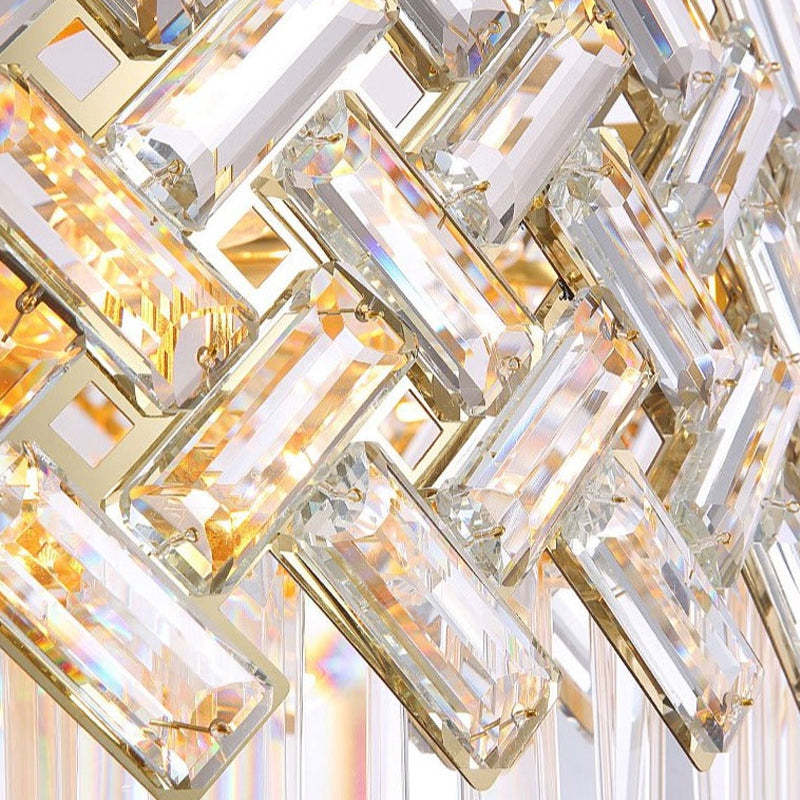 Marilyn Luxury Gold Chandelier, Crystal & Metal - Lumpaz