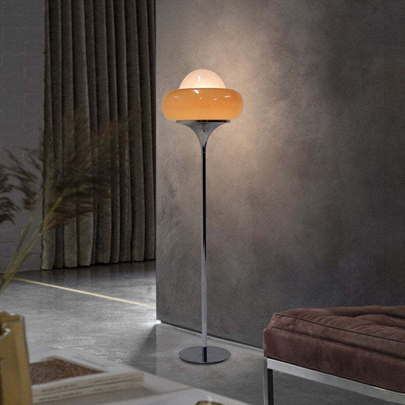 Morandi Modern Stained Glass Tall Floor Lamp Living Room - Lumpaz