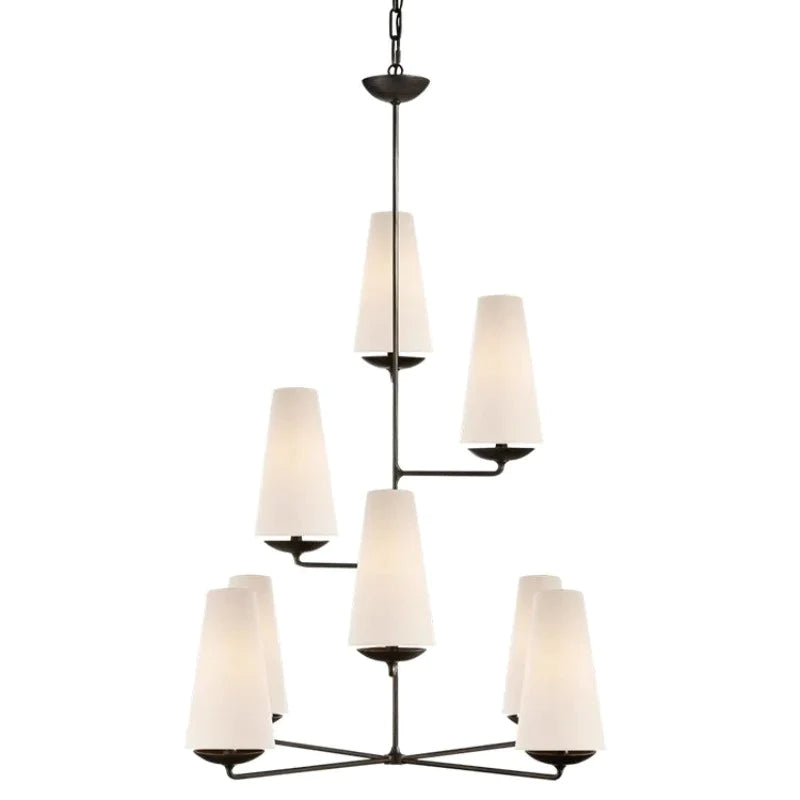 Alessio Design LED Chandeliers White Black Metall Bedroom Kitchen - Lumpaz