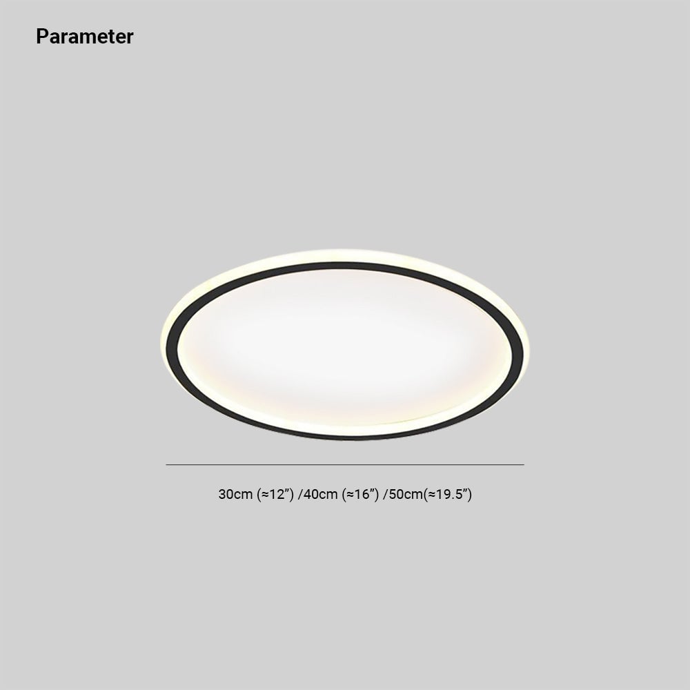 Quinn Flush Mount Ceiling Light Modern LED Round Hollow - Lumpaz
