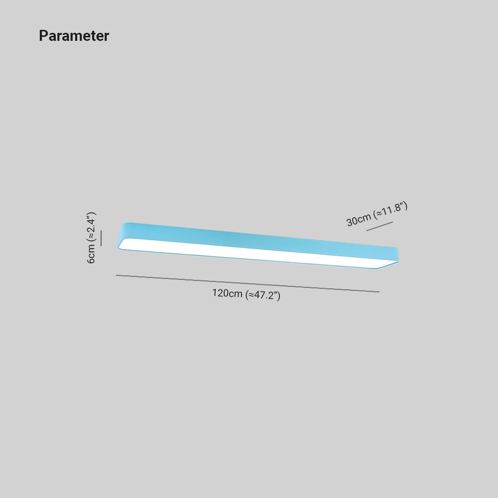 Edge Modern Linear Colorful Ceiling Light, Children Bedroom - Lumpaz