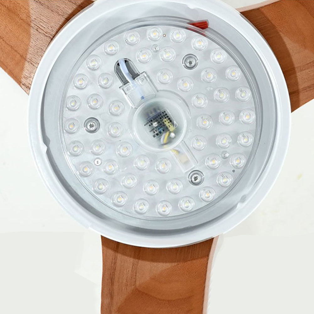 Ozawa Wooden Ceiling Fan Light, DIA 52'' - Lumpaz