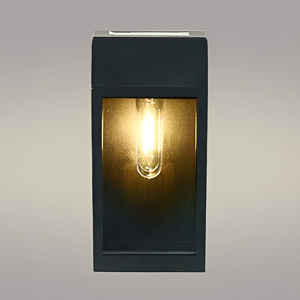 Rectangular Glass LED Waterproof Light-controlled Solar Wall Lamp - Lumpaz