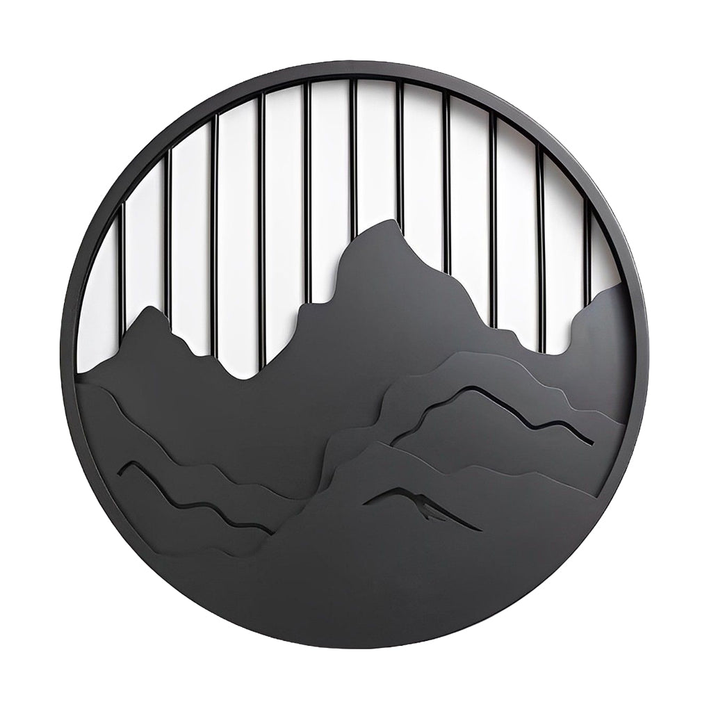 Round Mountain Scenery LED Waterproof Outdoor Wall Sconce Lighting - Lumpaz