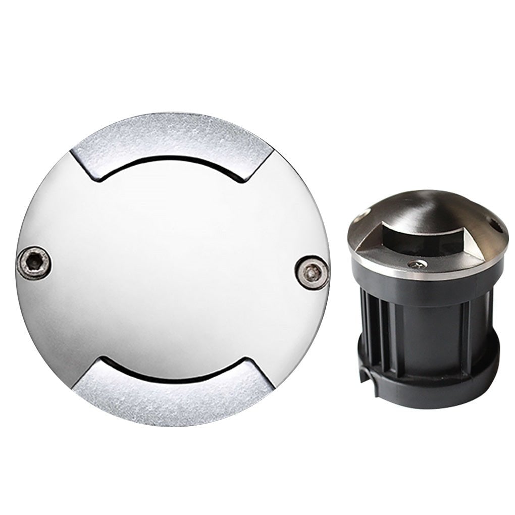 Round DC12V LED Waterproof Mdern Outdoor Step Lights Deck Stair Lights - Lumpaz