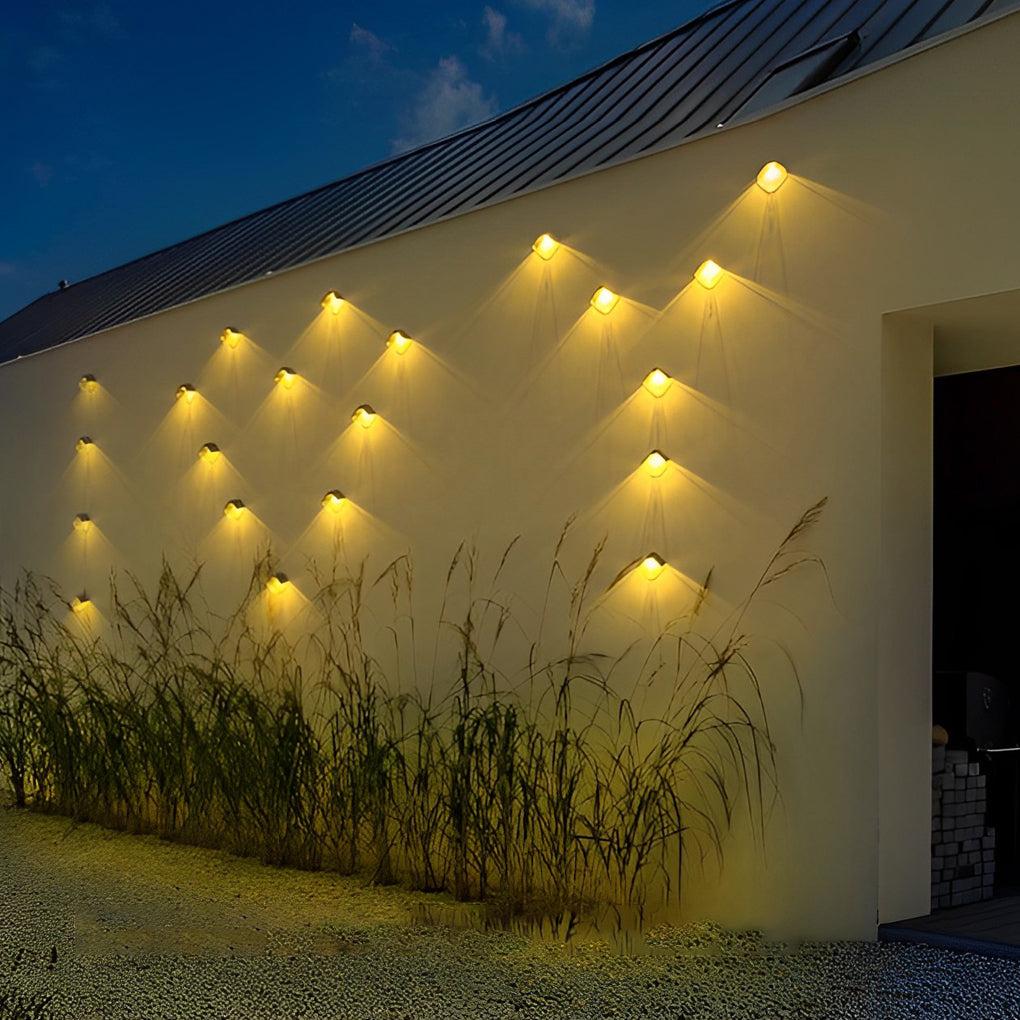2Pcs Waterproof LED Multi Color Light Modern Solar Wall Washer Light - Lumpaz