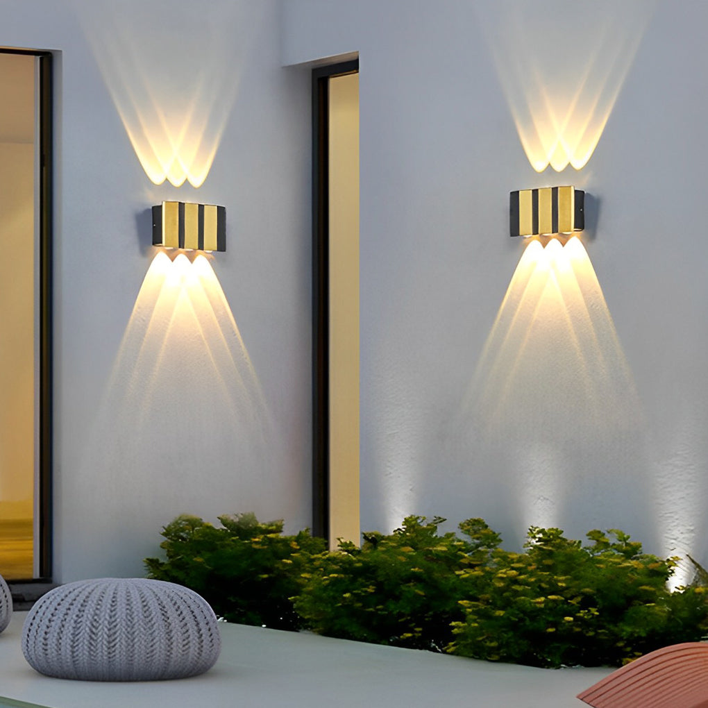 Wavy Creative Up and Down Light LED Waterproof Modern Wall Lights Fixture - Lumpaz