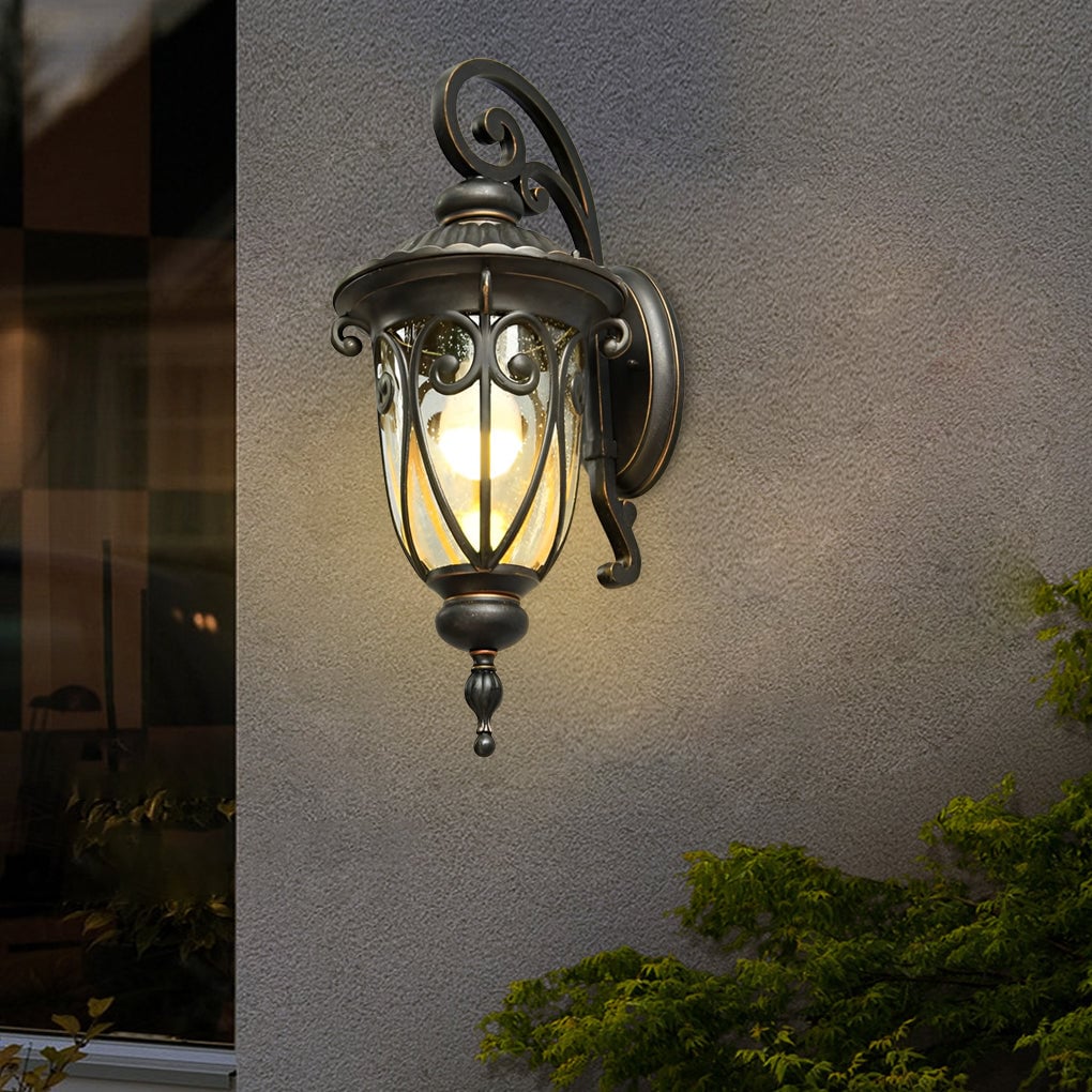 Waterproof Aluminum Bubbles Glass European-Style Outdoor Wall Lights - Lumpaz