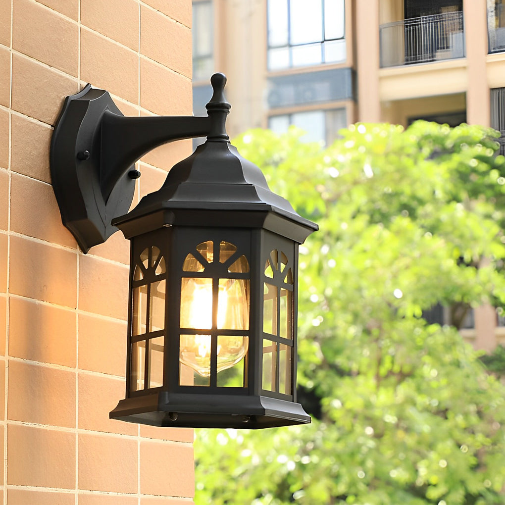 Waterproof Aluminum Alloy Glass LED European Style Outdoor Wall Lights - Lumpaz