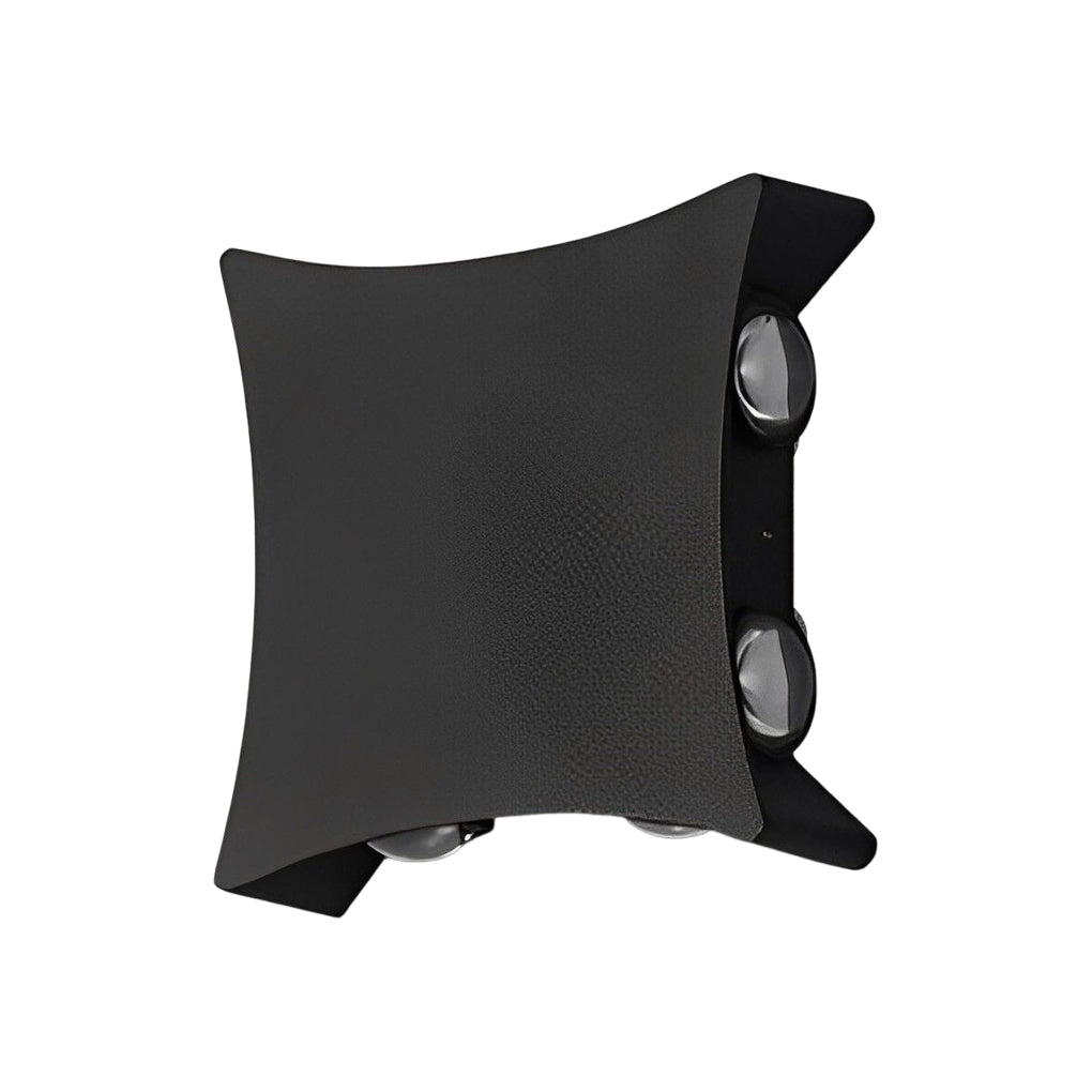 Unique Star Up and Down Lighting LED Waterproof Black Modern Wall Lamp - Lumpaz