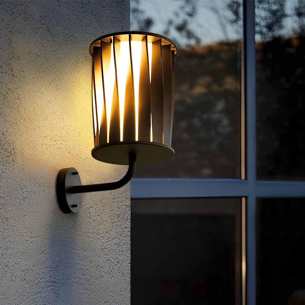 Creative Twisted Waterproof LED Modern Outdoor Wall Lamp Plug in Wall Lights - Lumpaz