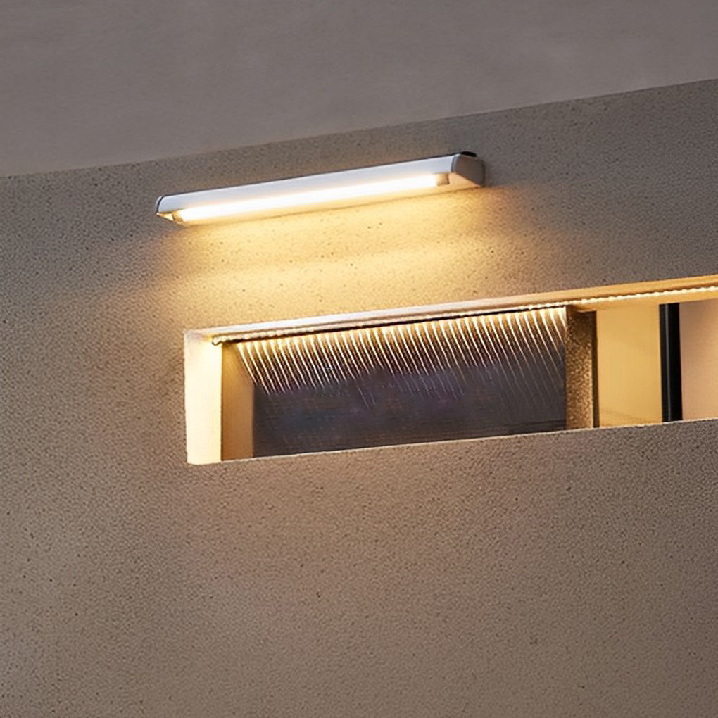 Rectangular Adjustable Waterproof LED Modern Signboard Solar Wall Lamp - Lumpaz