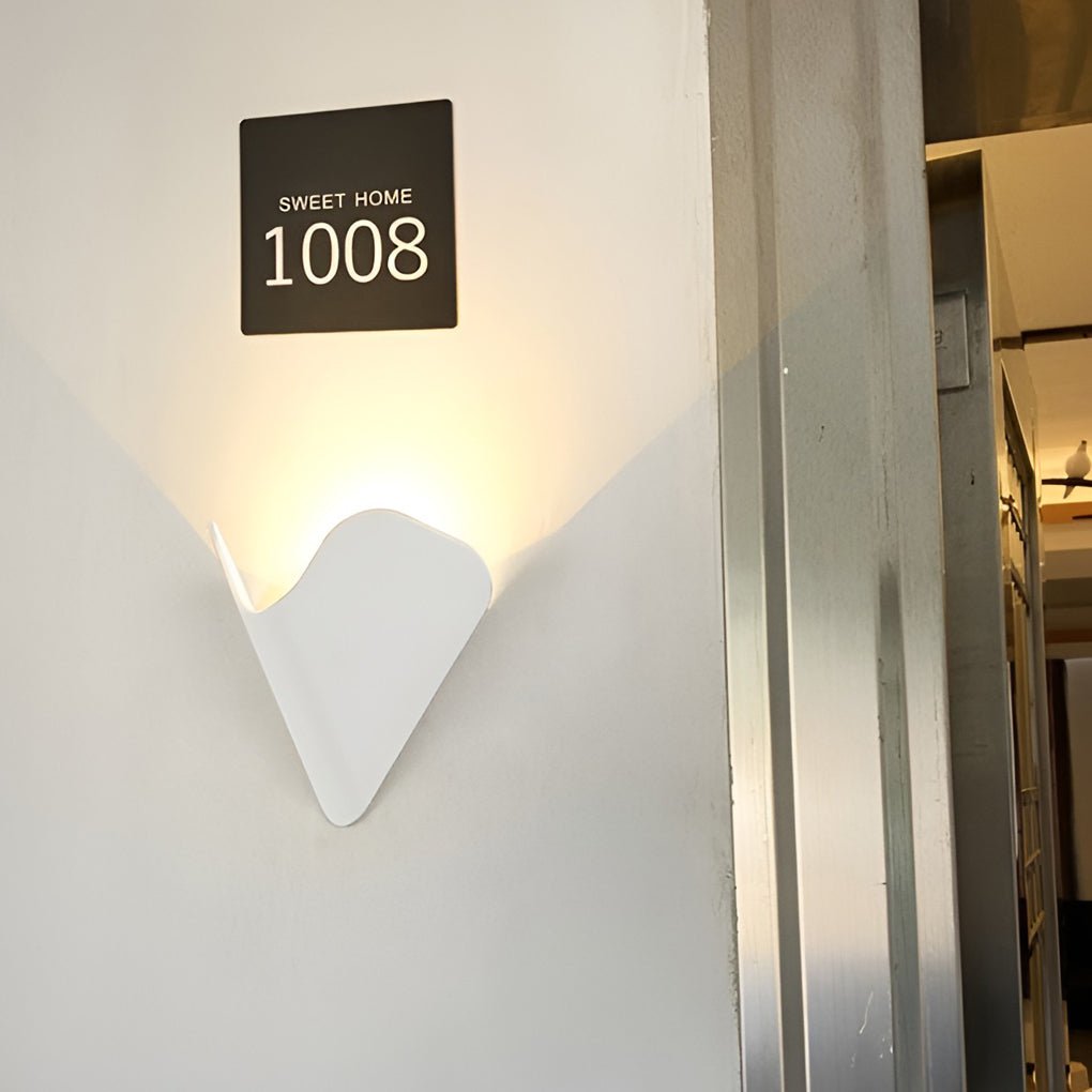 Creative Modern Wall Sconces LED Doorplate Lamp Waterproof Wall Lights Fixture Indoor Outdoor - Lumpaz
