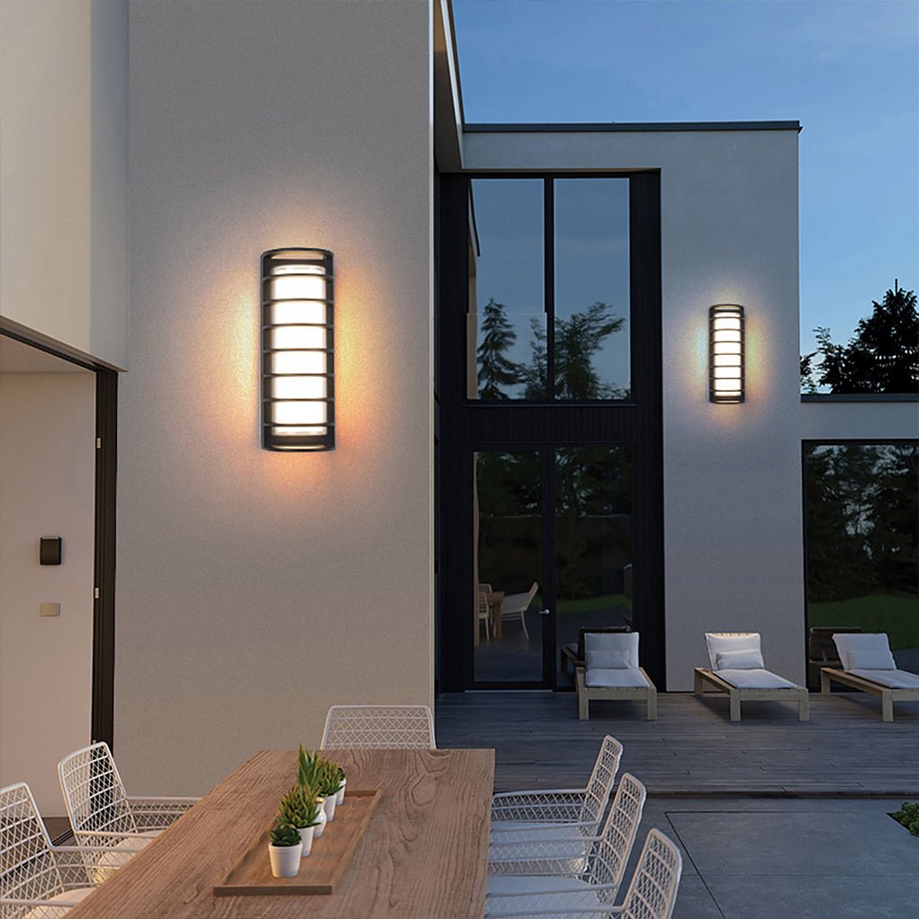 Outdoor Waterproof Double-layer Lampshade Gate Column Exterior Wall Sconces - Lumpaz