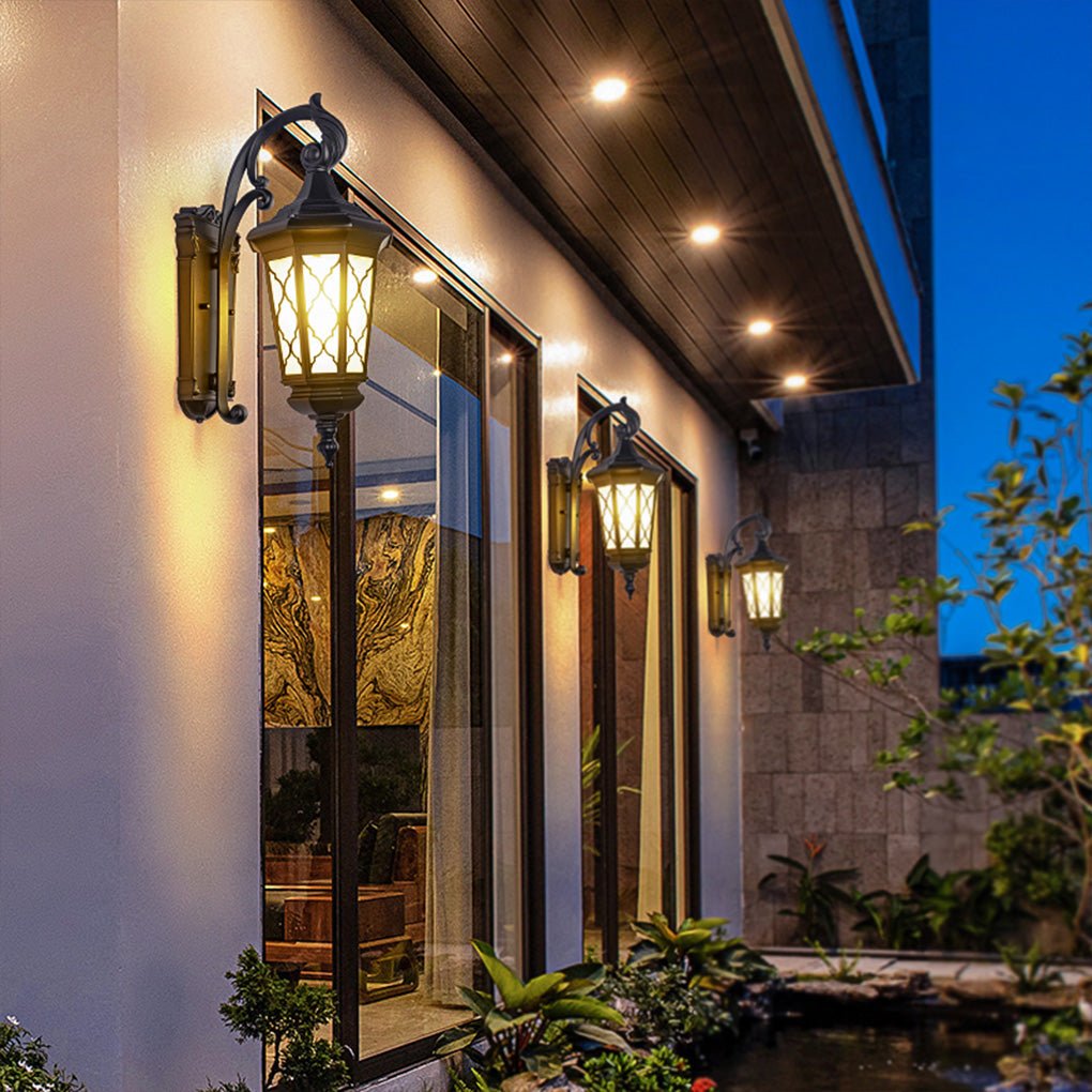Outdoor Retro Waterproof Wall Lamp Decorative Lighting for Villa Courtyard Balcony - Lumpaz