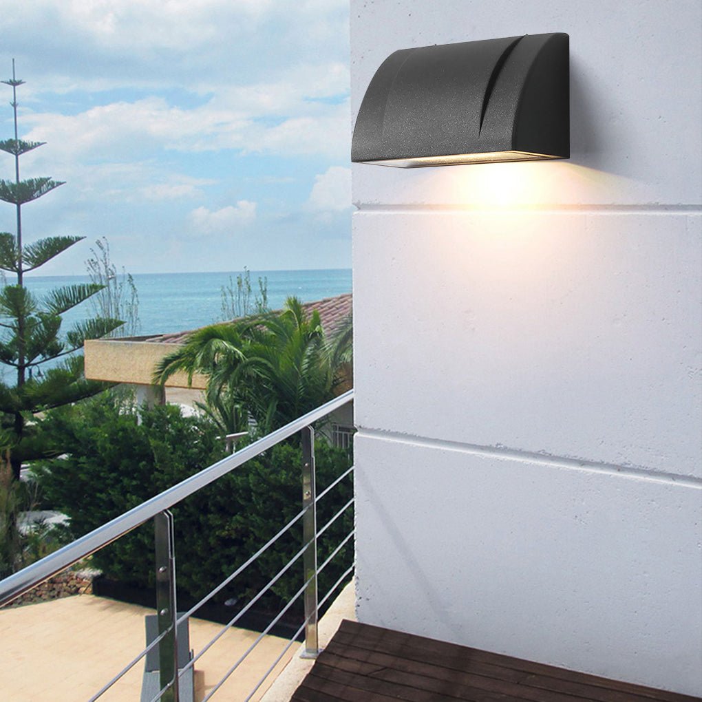 Modern Minimalist Waterproof Outdoor LED Wall Light for Patio Balcony Garden - Lumpaz