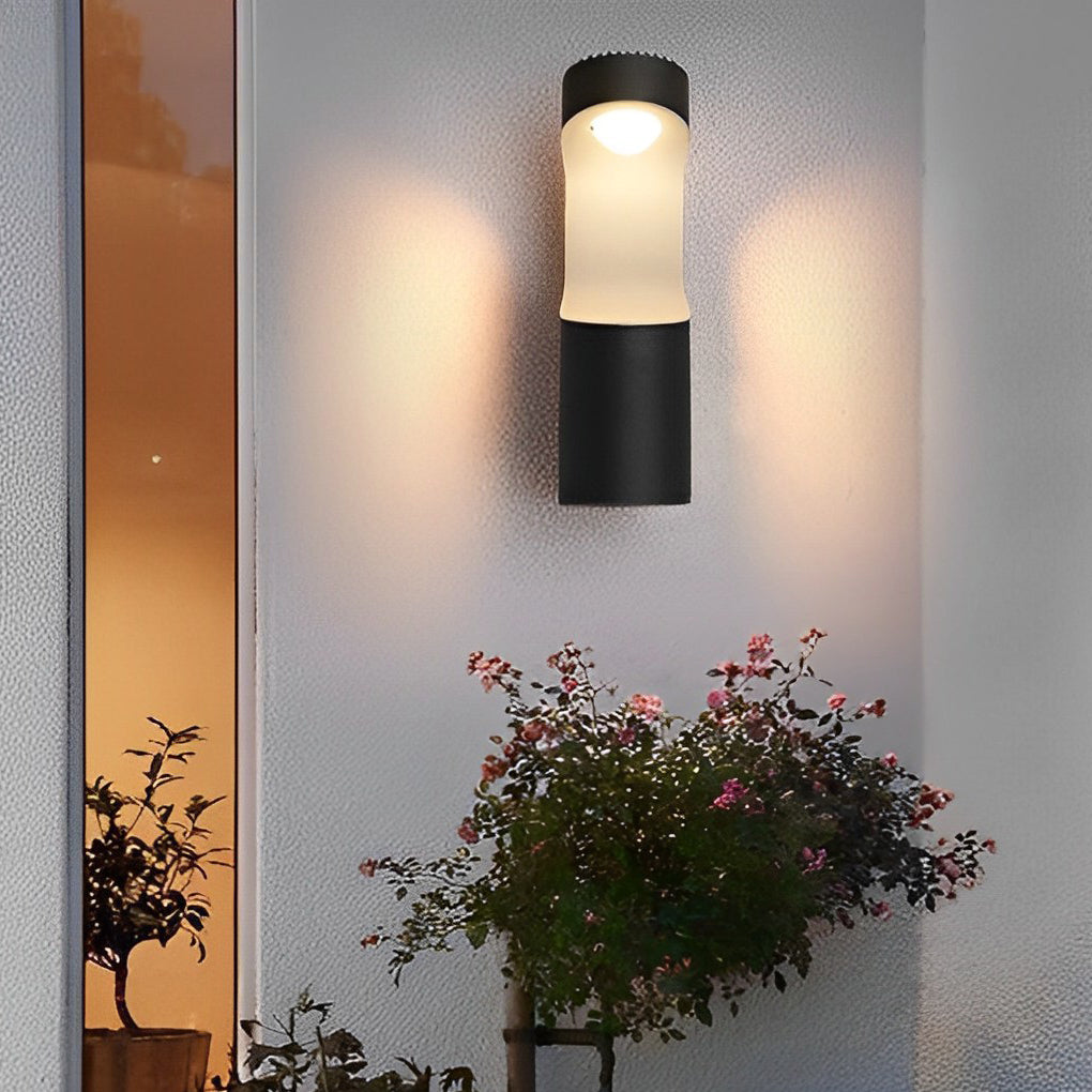 Creative LED Waterproof Black Modern Outdoor Wall Lamp Exterior Lights - Lumpaz