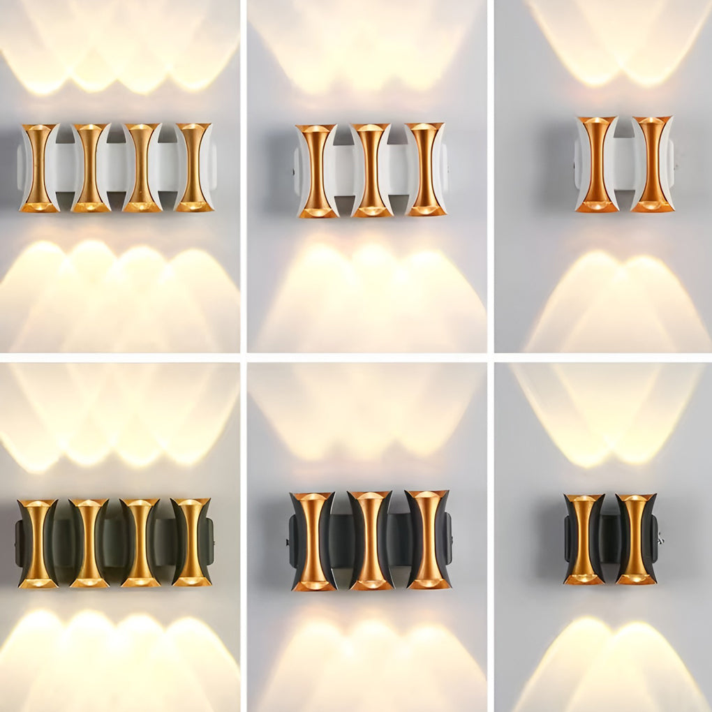 Waterproof Up and Down Lights LED Modern Outdoor Wall Sconce Lighting - Lumpaz