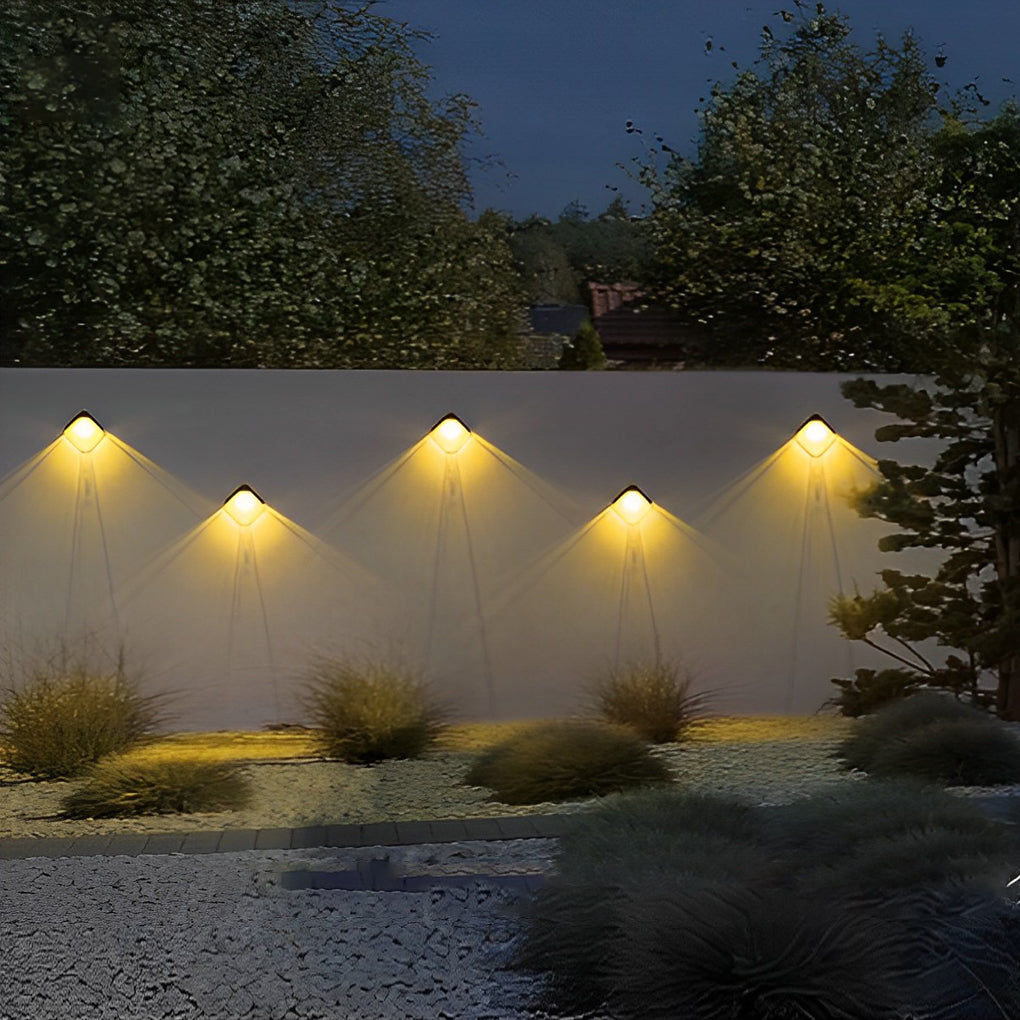 2Pcs Waterproof LED Multi Color Light Modern Solar Wall Washer Light - Lumpaz