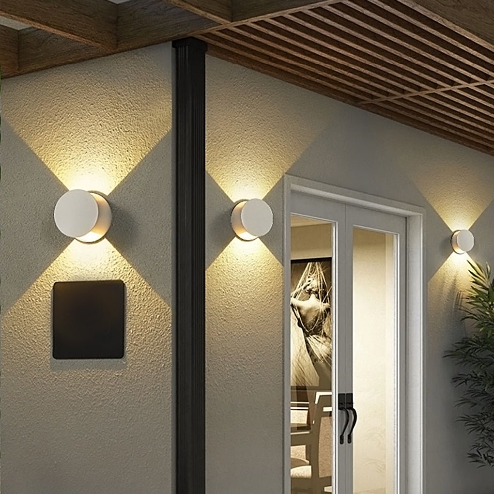 Round Up and Down Lights Waterproof LED Wall Lights for Indoor Outdoor Balcony - Lumpaz