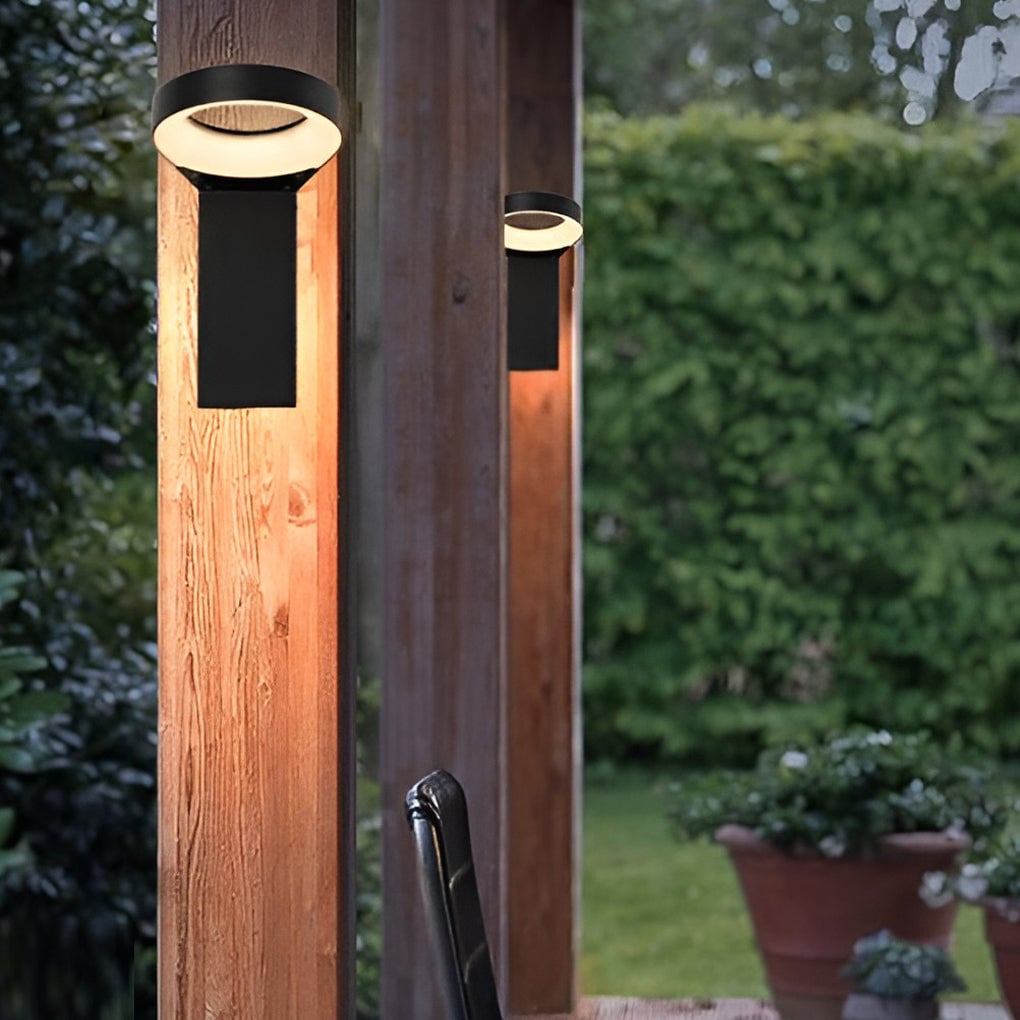 Spoon-shaped Waterproof 18W LED Black Modern Wall Lamp Pathway Lights - Lumpaz