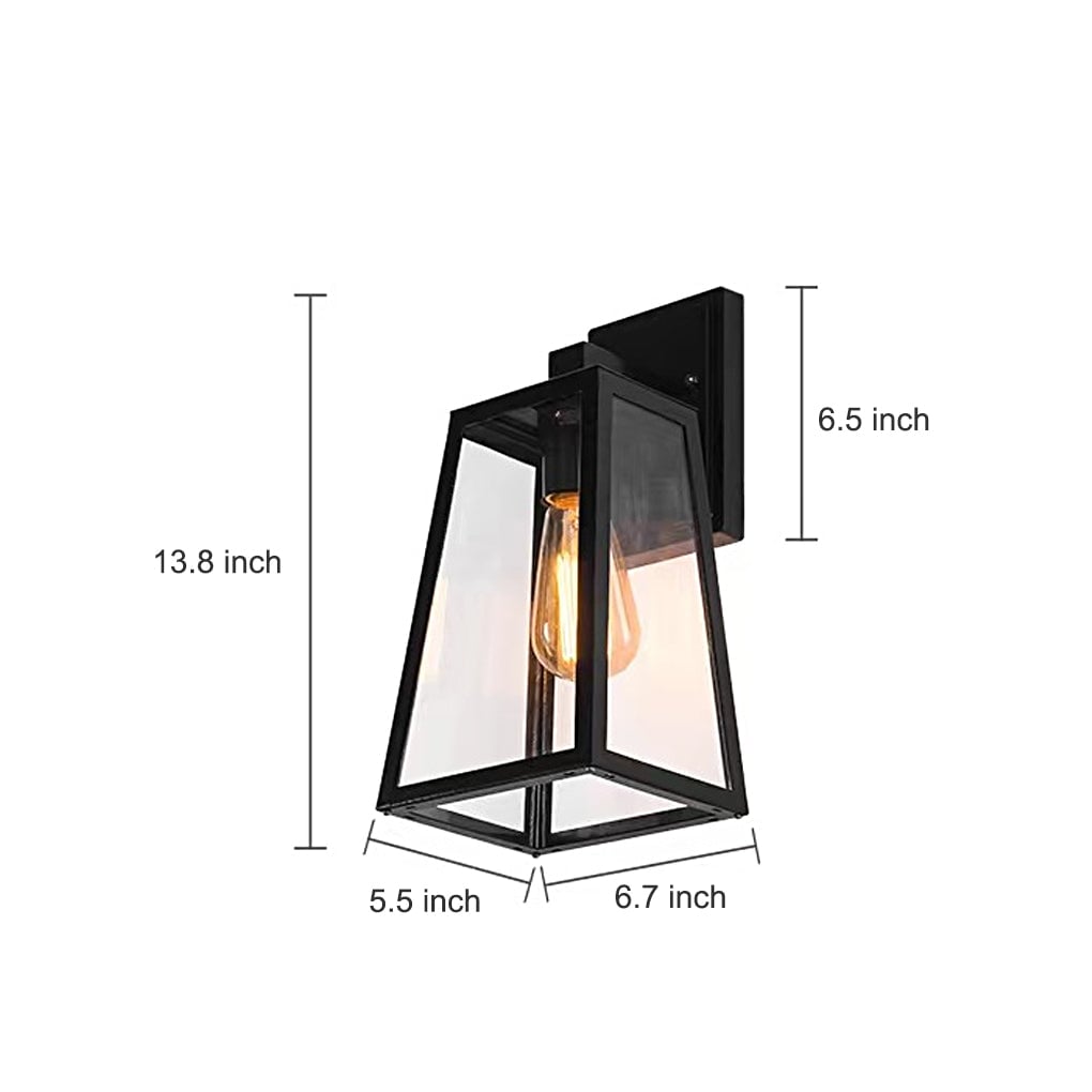 Vintage Industrial Style Glass Sconce Waterproof Outdoor Wall Lights Wall Lamp - Lumpaz