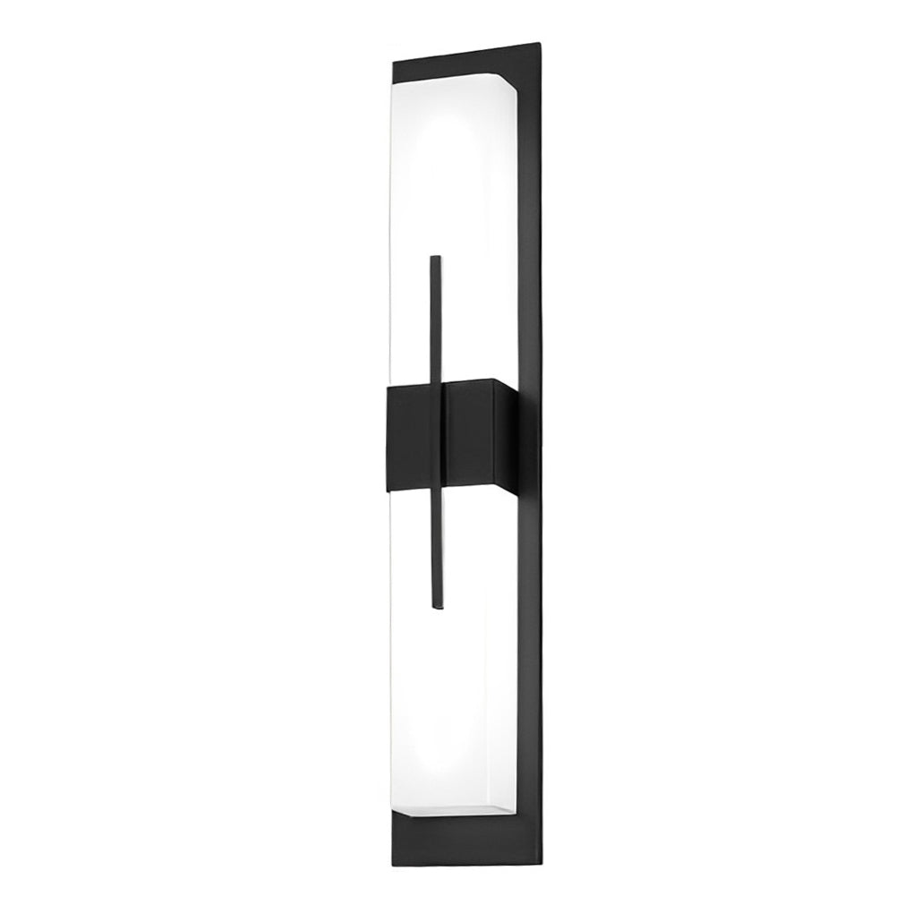 Creative Rectangular LED Waterproof Black Modern Outdoor Wall Lamp - Lumpaz
