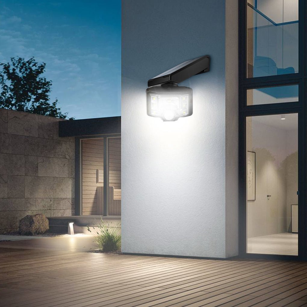 Adjustable Solar Outdoor Wall Lamp LED Spotlight Motion Sensor Wall Lights - Lumpaz