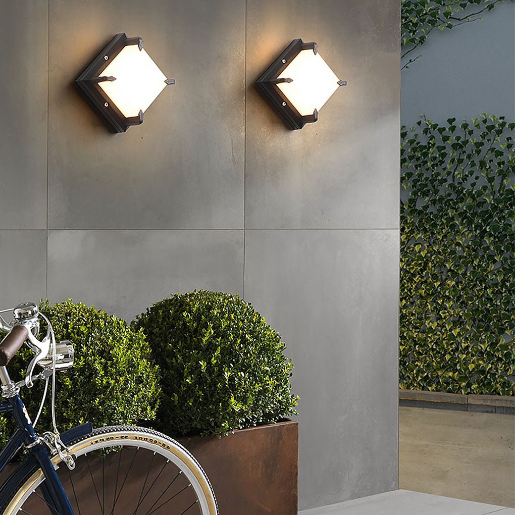 Modern Minimalist Outdoor Waterproof LED Wall Light for Patio Balcony Garden - Lumpaz