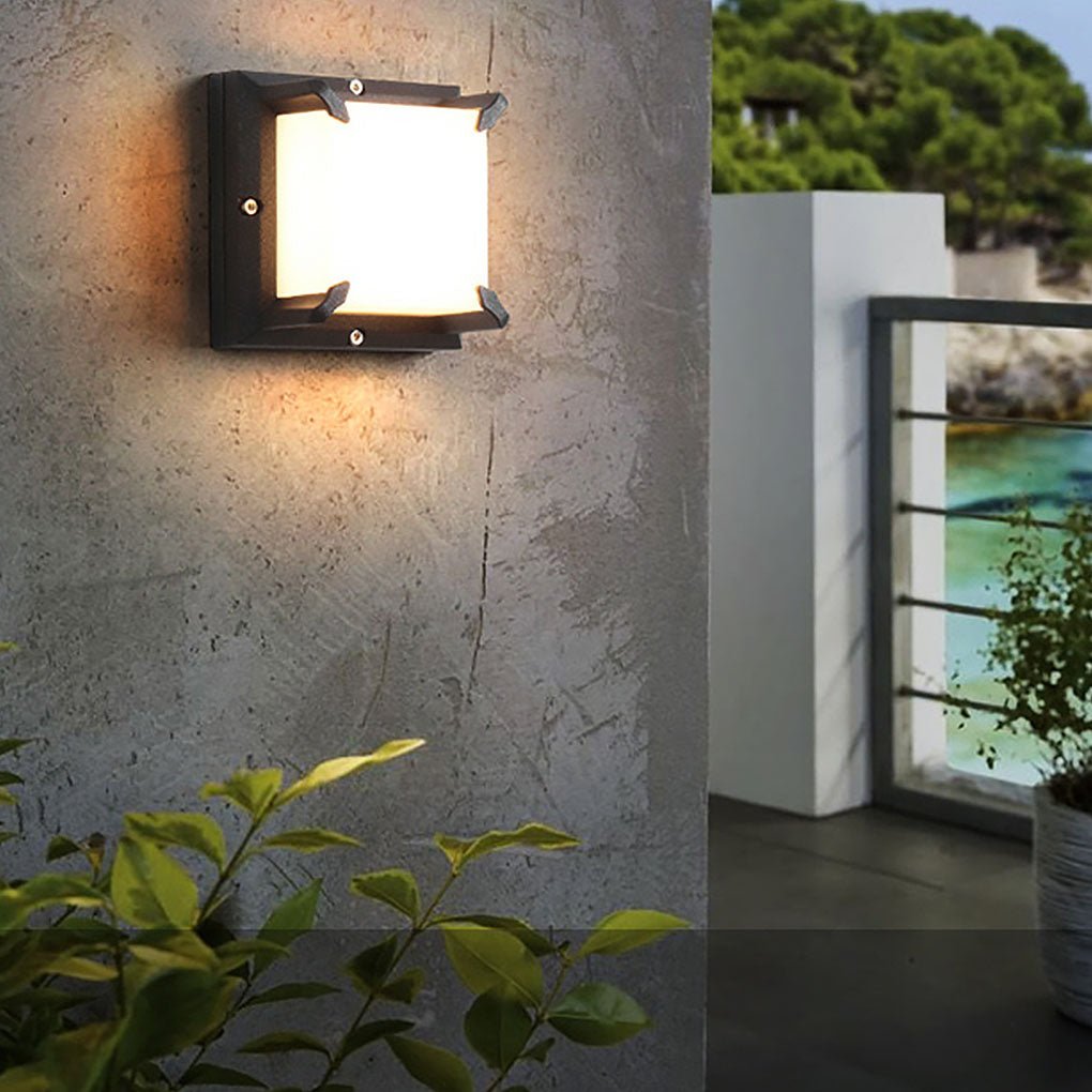 Modern Minimalist Outdoor Waterproof LED Wall Light for Patio Balcony Garden - Lumpaz