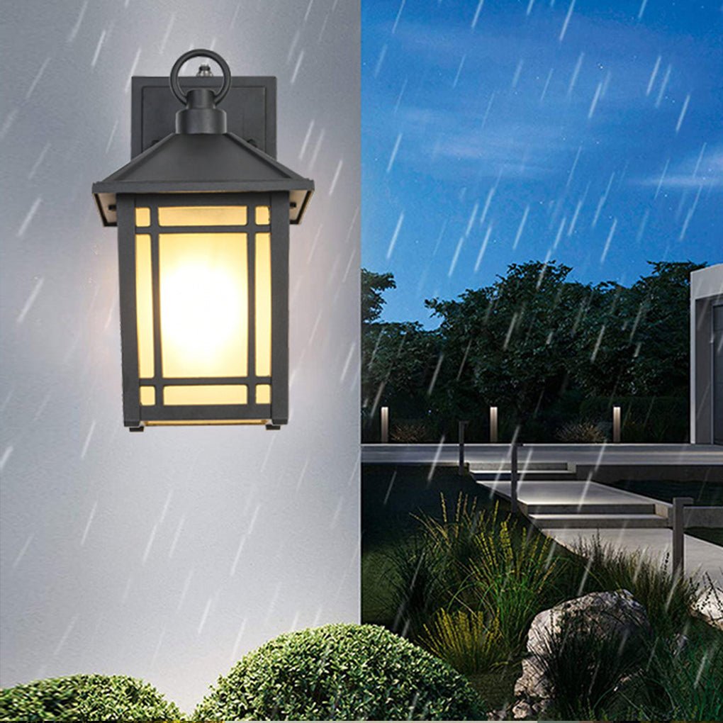 LED Outdoor Induction Exterior Wall Light Waterproof Wall Light with Light Sensing - Lumpaz