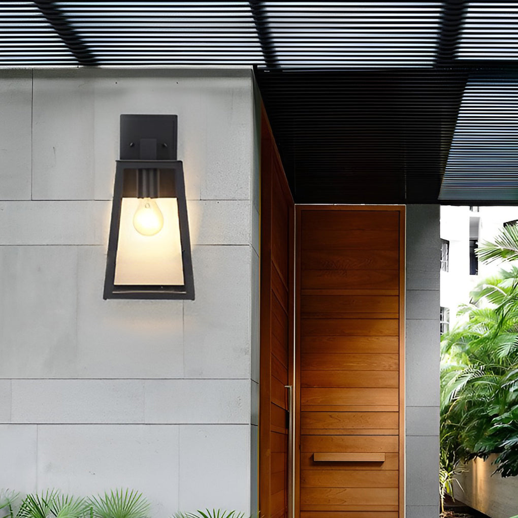 Trapezoidal Waterproof LED Vintage Outdoor Wall Light Wall Sconce Lighting - Lumpaz