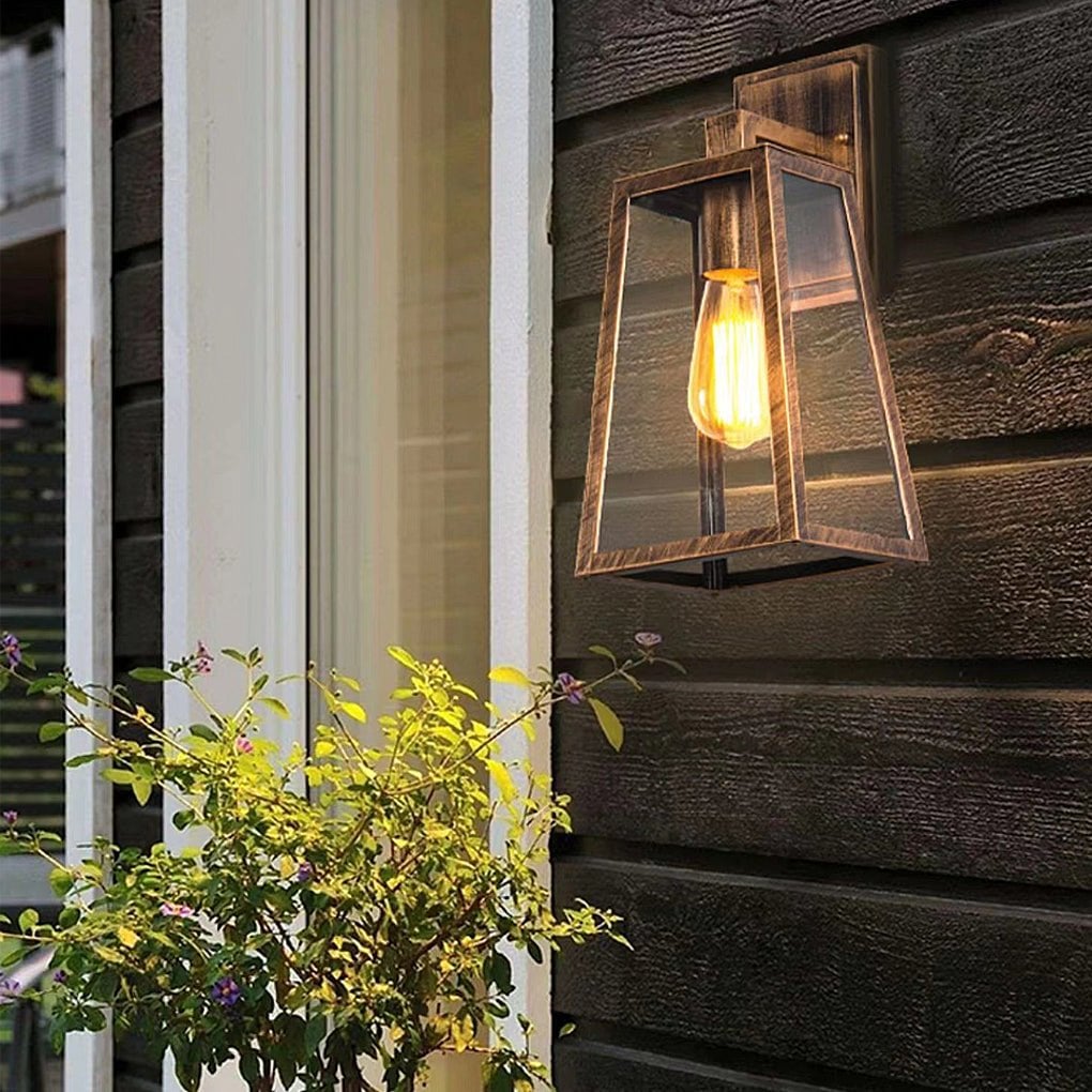 Vintage Industrial Style Glass Sconce Waterproof Outdoor Wall Lights Wall Lamp - Lumpaz