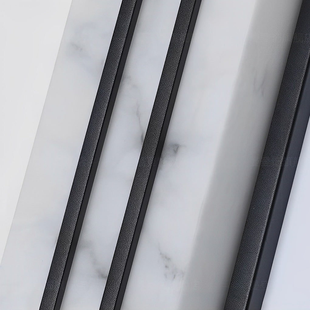 Minimalist Resin Waterproof LED Black Modern Outdoor Wall Light Fixture - Lumpaz