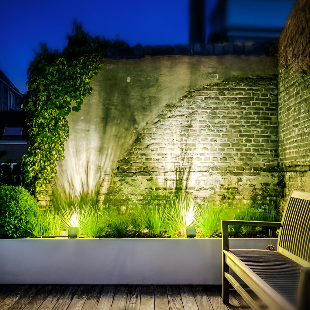 Adjustable Square Waterproof Colorful Spotlight Outdoor Wall Lights - Lumpaz