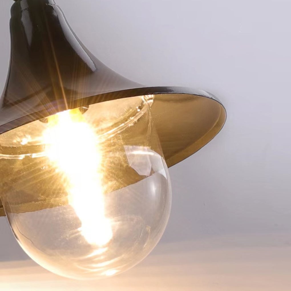 Creative Trumpet Shaped Waterproof LED Black Vintage Outdoor Wall Lamp - Lumpaz