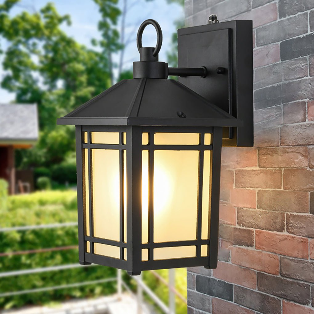 LED Outdoor Induction Exterior Wall Light Waterproof Wall Light with Light Sensing - Lumpaz