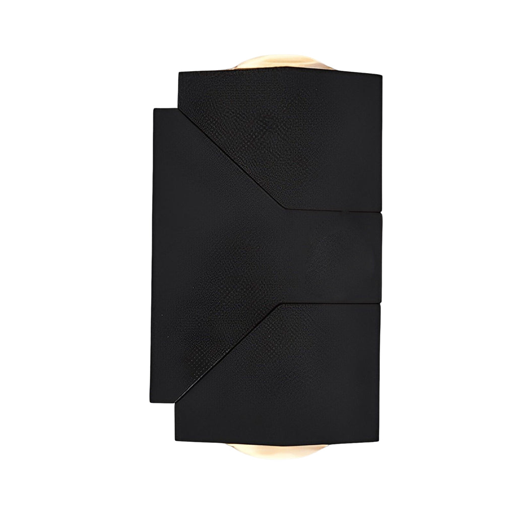 Adjustable Up and Down Light Motion Sensor Waterproof Black Wall Lamp - Lumpaz