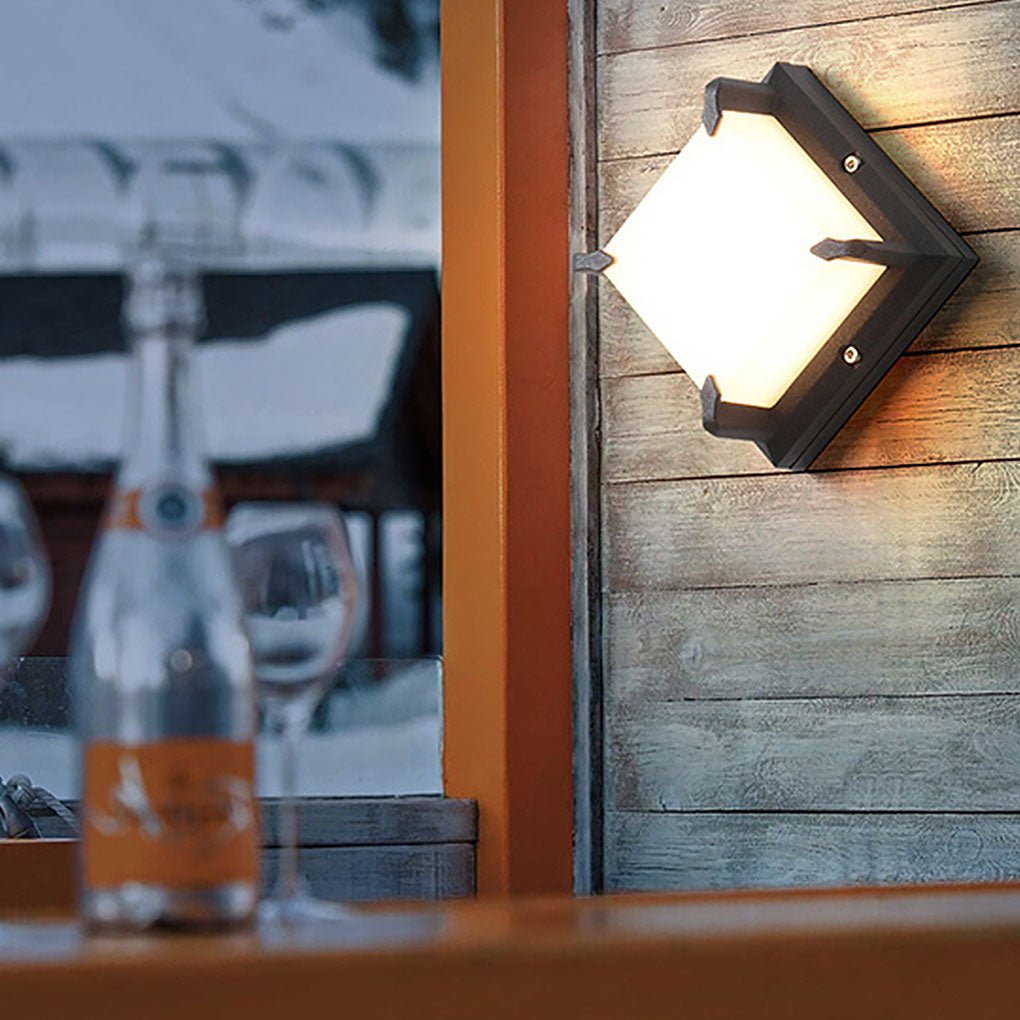 Modern Minimalist Outdoor Waterproof LED Wall Light for Patio Balcony Garden - Lumpaz