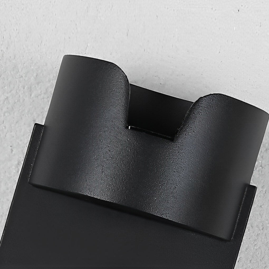 Waterproof Up and Down Light LED Black Modern Wall Washer Light Wall Lamp - Lumpaz